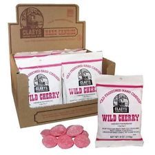 Claeys 12 Count Sanded Hard Candies - Wild Cherry