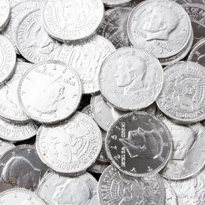 Bulk Chocolate Silver Coins 