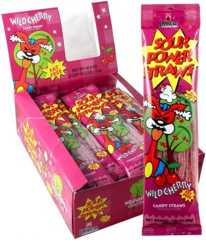 Sour Power Straws - Wild Cherry