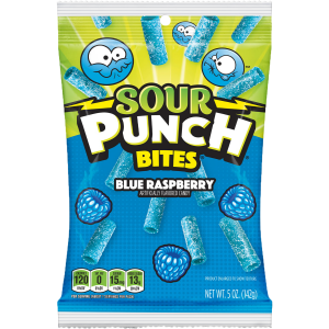 Sour Punch Blue Raspberry Bites Peg