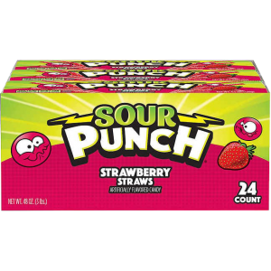 Sour Punch Straws- Strawberry