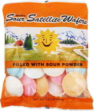 Sour Satellite Wafers Peg Bags