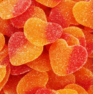Bulk Gummy Peach Hearts