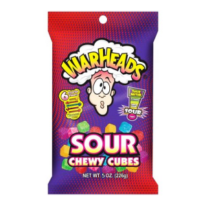 Warheads Chewy Cubes Peg Bags