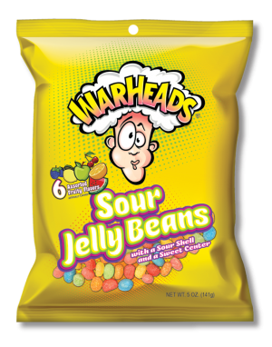 Warheads Jelly Bean Peg Bag