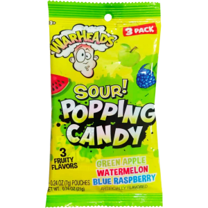 Warheads 3 Pack Popping Candy