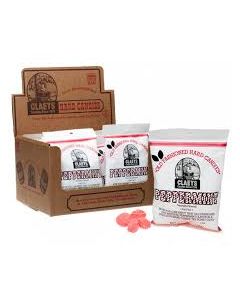 Claeys 12 Count Sanded Hard Candies - Peppermint