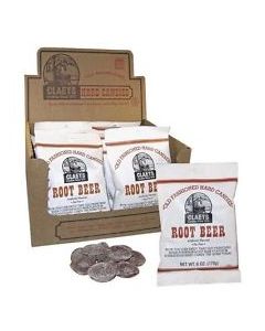 Claeys 12 Count Sanded Hard Candies - Root Beer