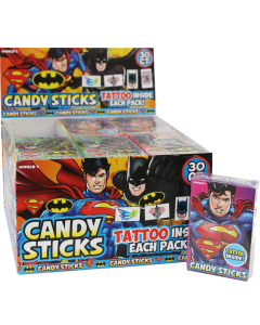 Batman/Superman Candy Sticks