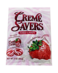 Creme Savers Strawberry Peg Bag