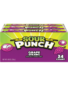 Sour Punch Straws- Grape