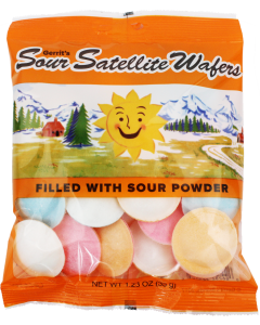 Sour Satellite Wafers Peg Bags